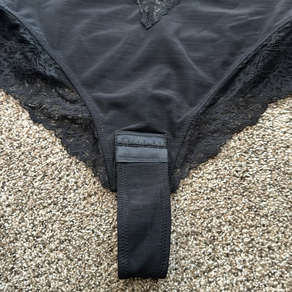 NWT Popilush Deep V Neck Lace Thong Bodysuit XL - Picture 6 of 10